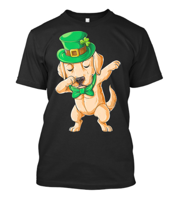 Leprechaun Hat Dabbing Labrador Puppy St. Patrick's Day T-Shirt
