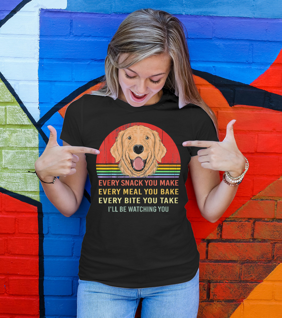 Every Snack You Make Funny Retro Vintage Labrador Retriever T-Shirt