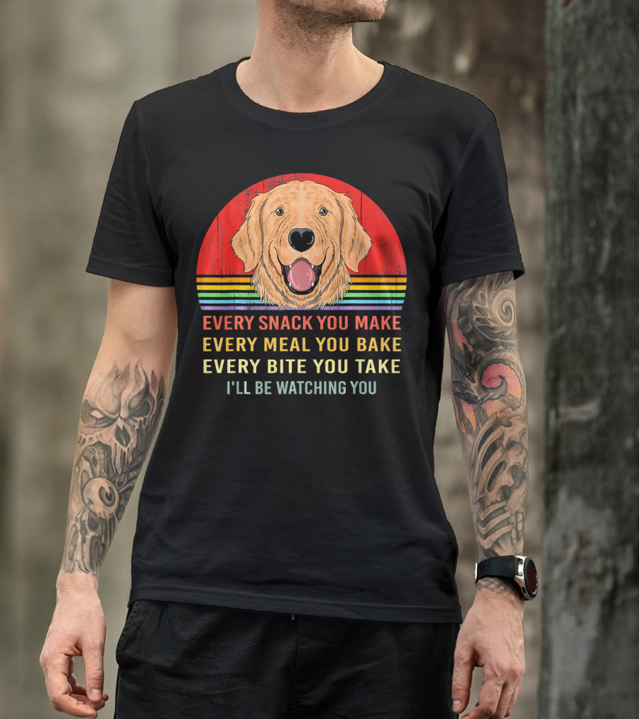 Every Snack You Make Funny Retro Vintage Labrador Retriever T-Shirt