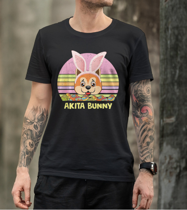 Akita Bunny Easter T-Shirt