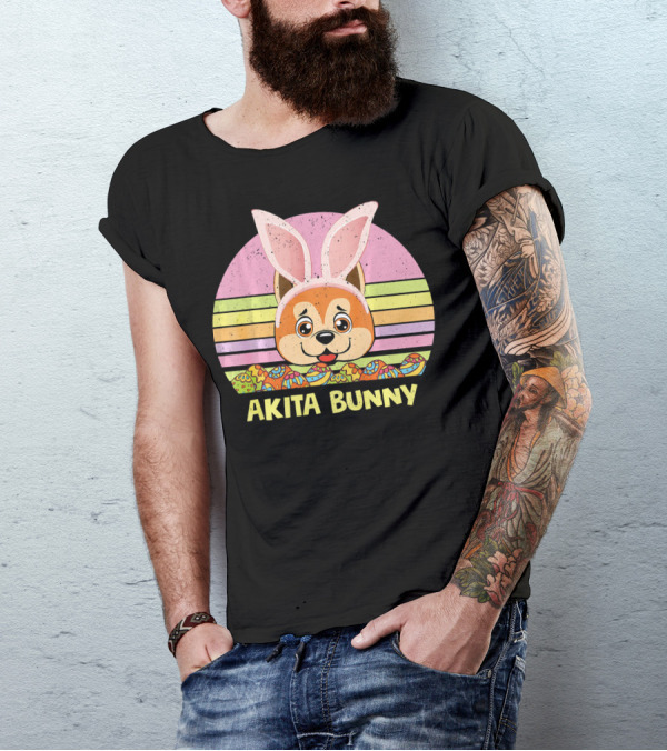 Akita Bunny Easter T-Shirt