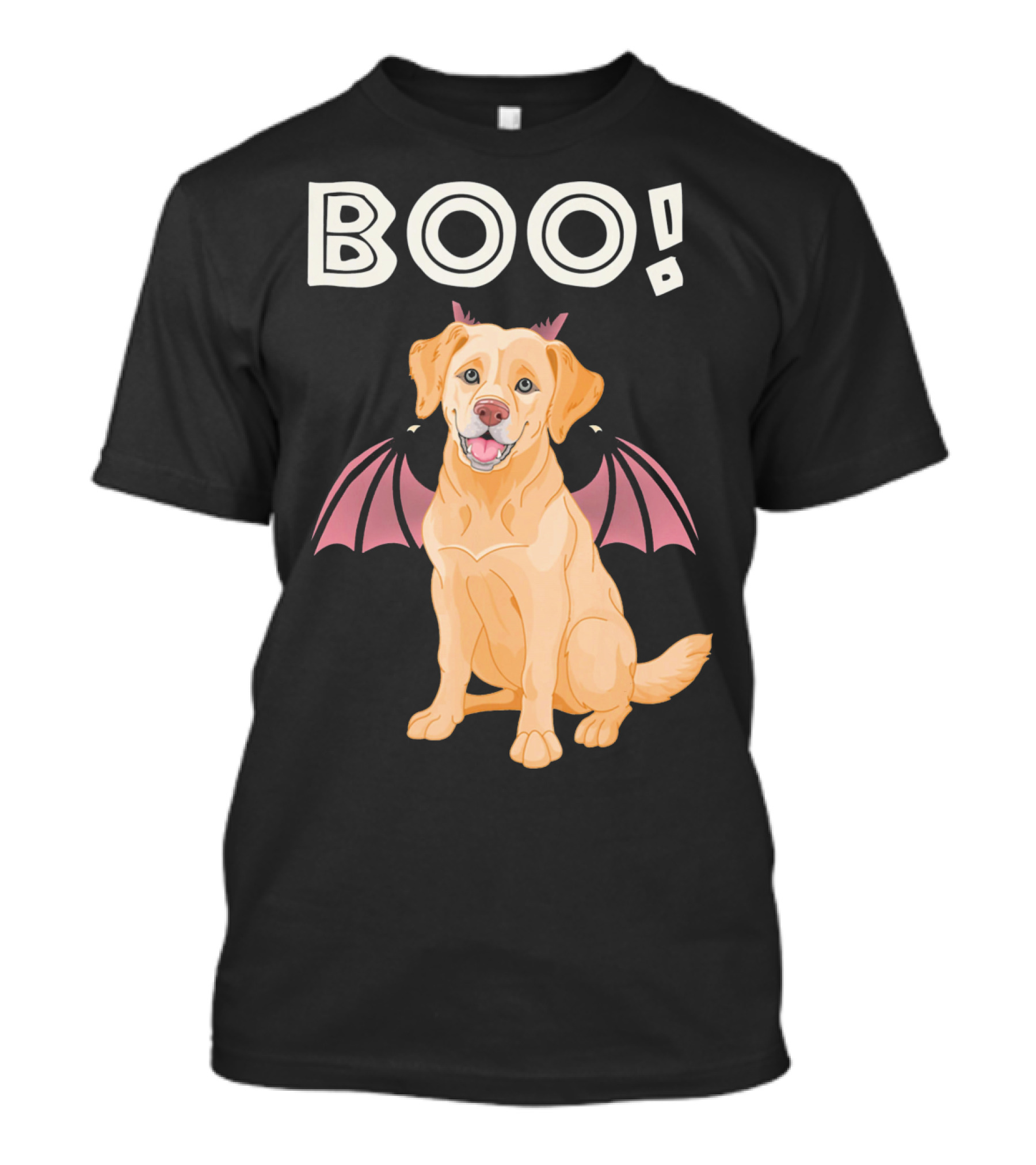 BOO Labrador With Bat Wings T-Shirt