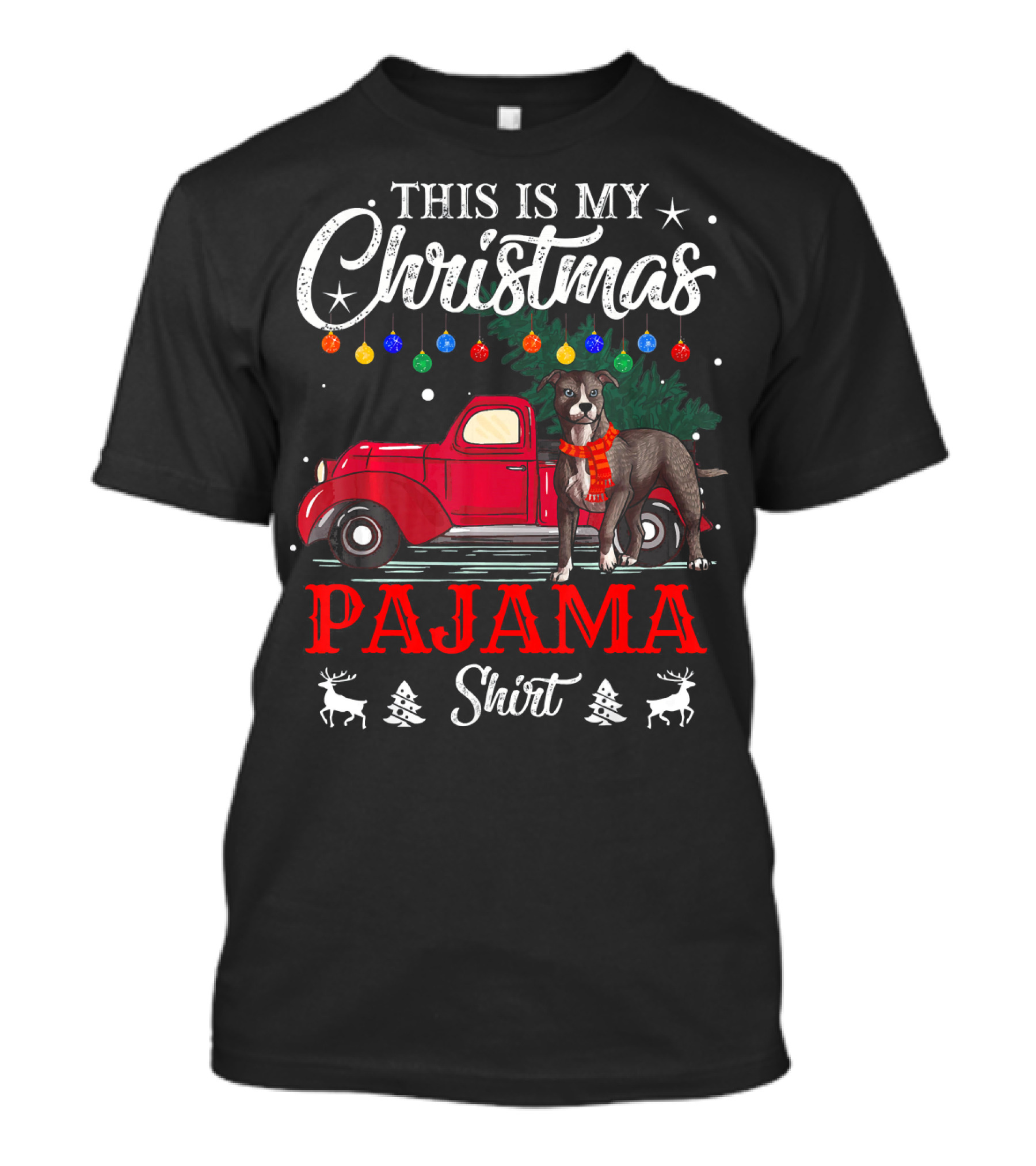 This Is My Christmas Pajama Shirt American Pit Bull T-Shirt