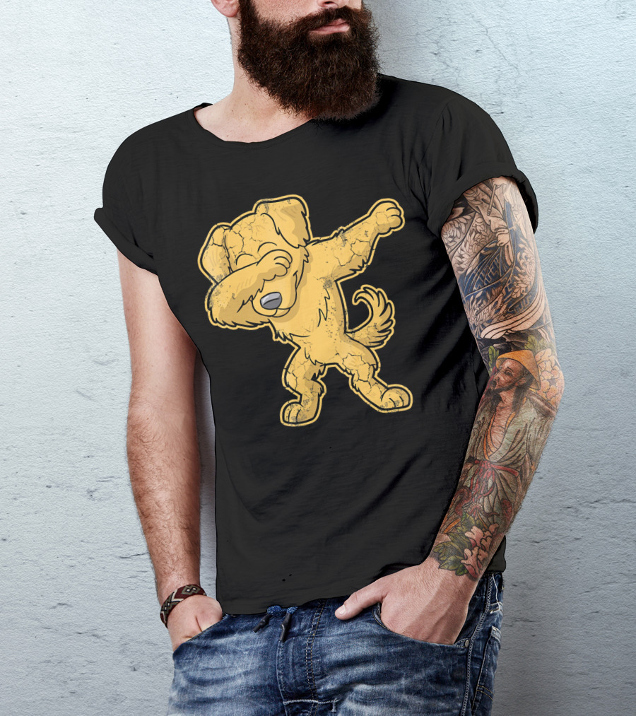 Golden Retriever Dabbing Dab Dog T-Shirt