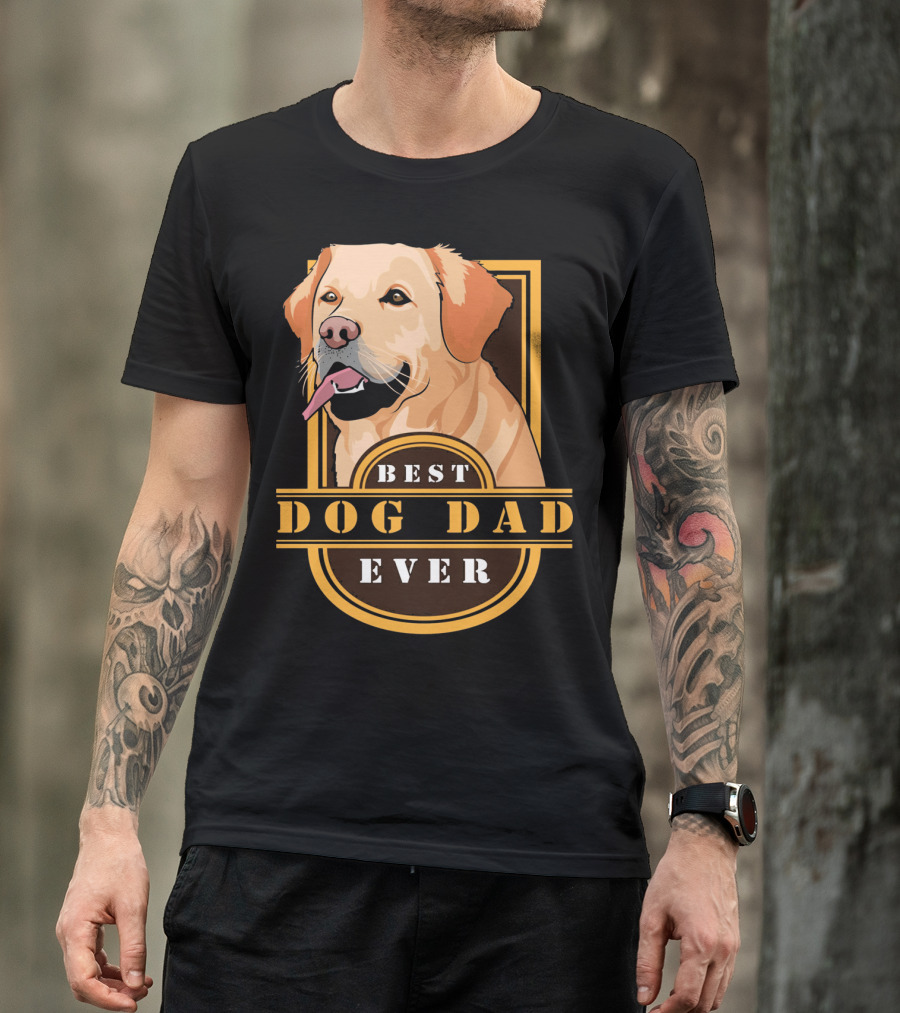 Best Dog Dad Ever Cool Cute Labrador T-Shirt