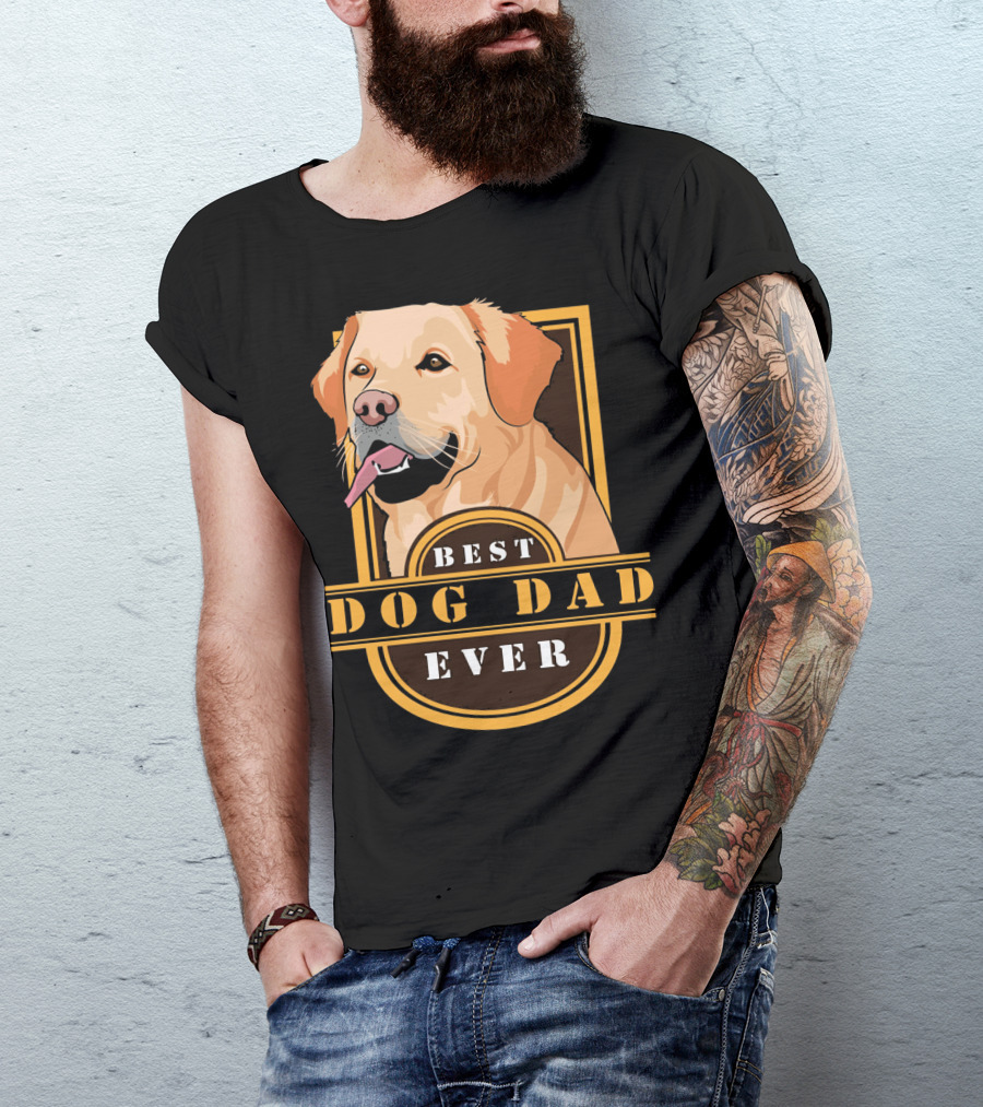 Best Dog Dad Ever Cool Cute Labrador T-Shirt