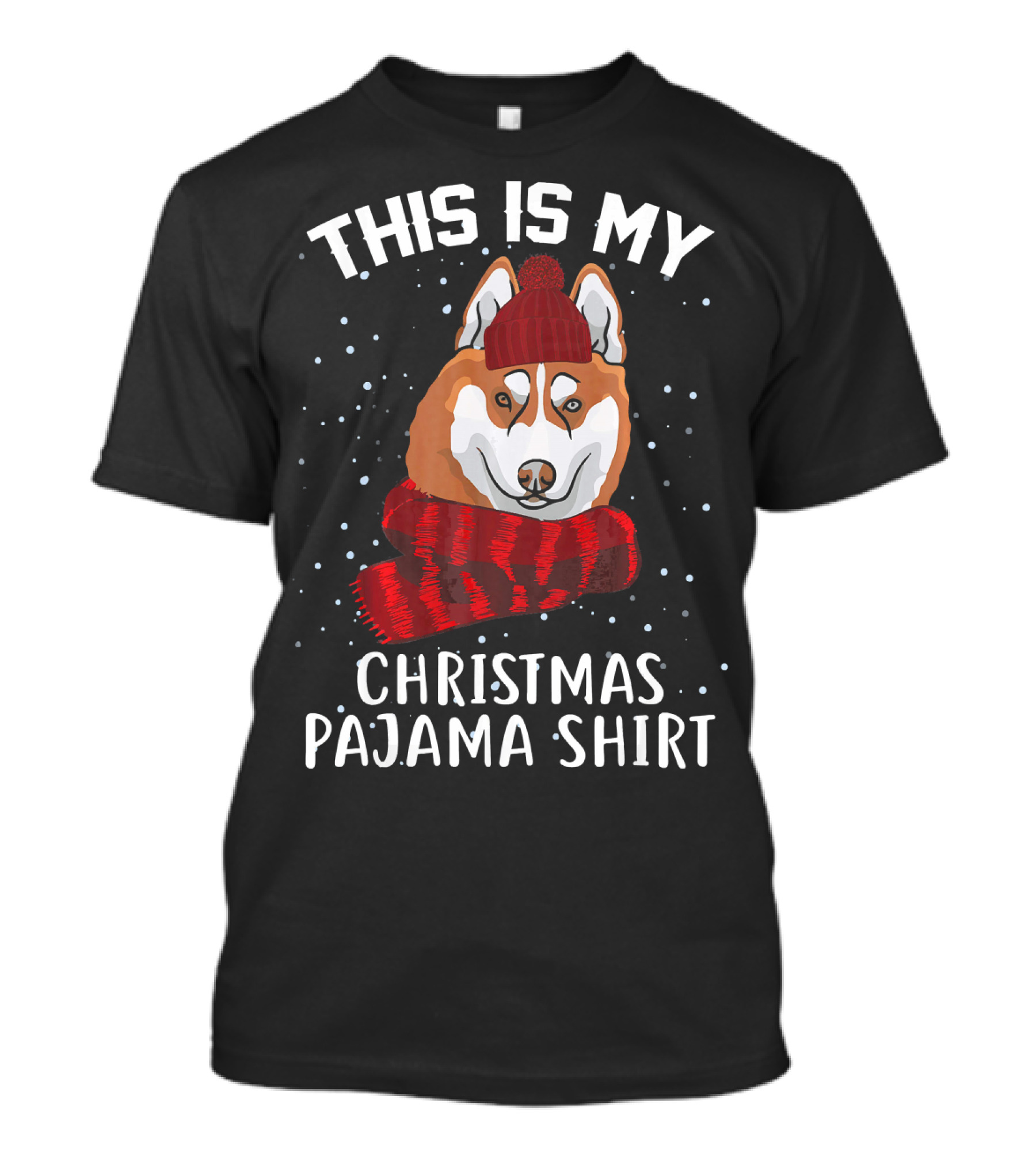 This Is My Christmas Pajama Shirt Akita T-Shirt