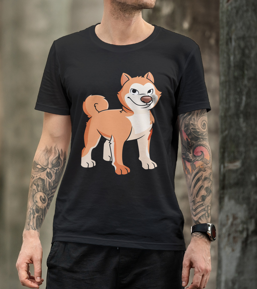 Cute Japanese Akita Dog Pup T-Shirt