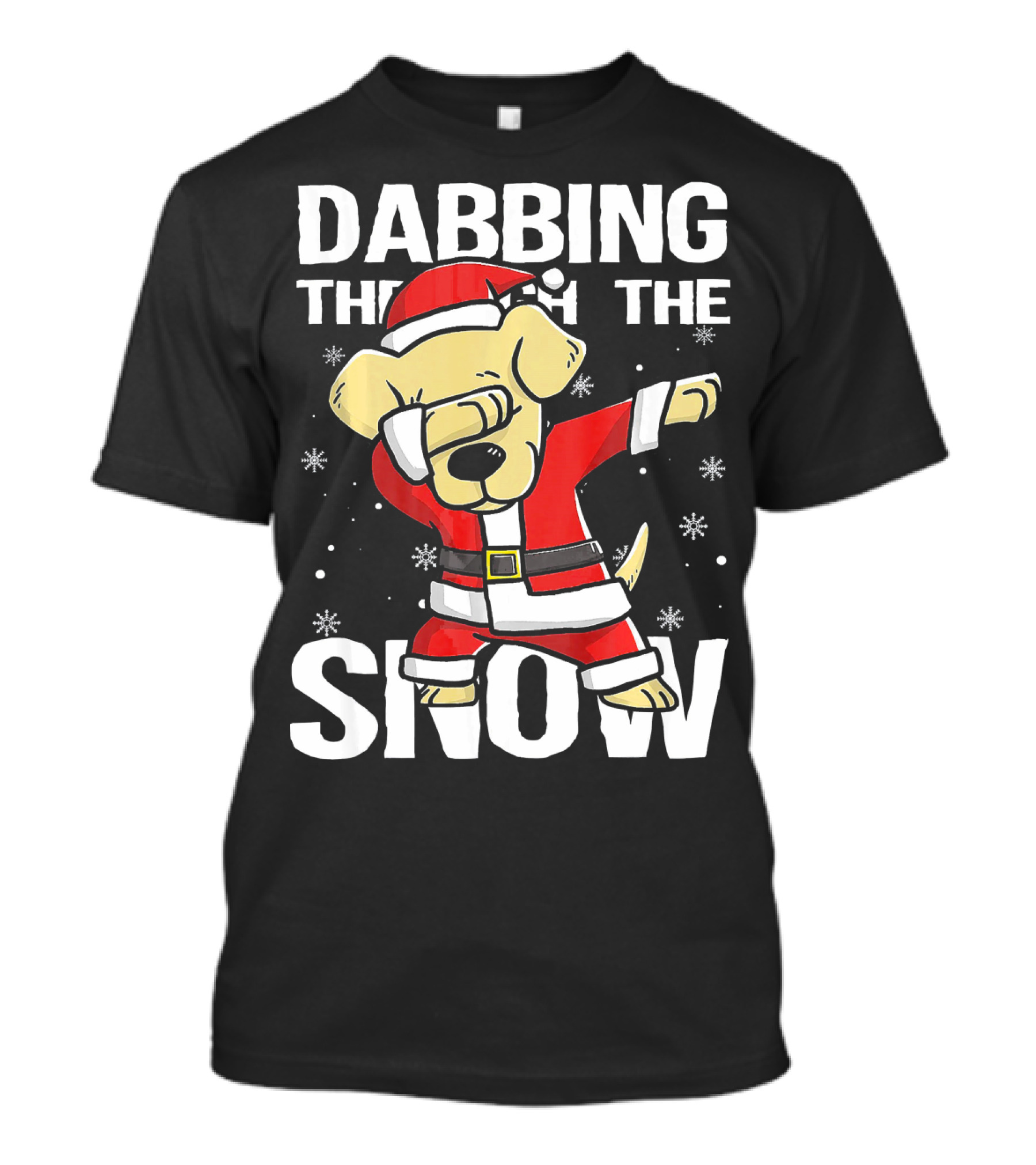 Dabbing Through The Snow Christmas Dabbing Labrador Retriever T-Shirt