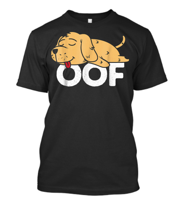 Golden Retriever Oof Internet Vibe Sleeping Puppy T-Shirt