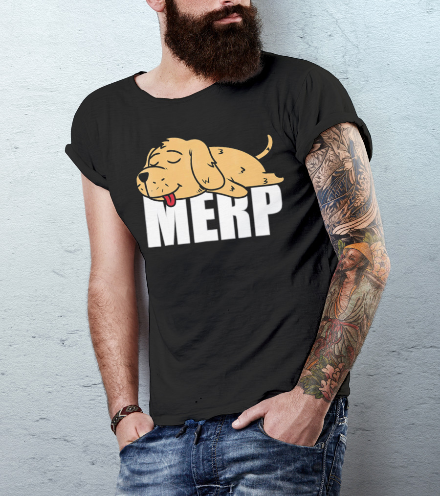 Golden Retriever Merp Internet Dank Meme T-Shirt