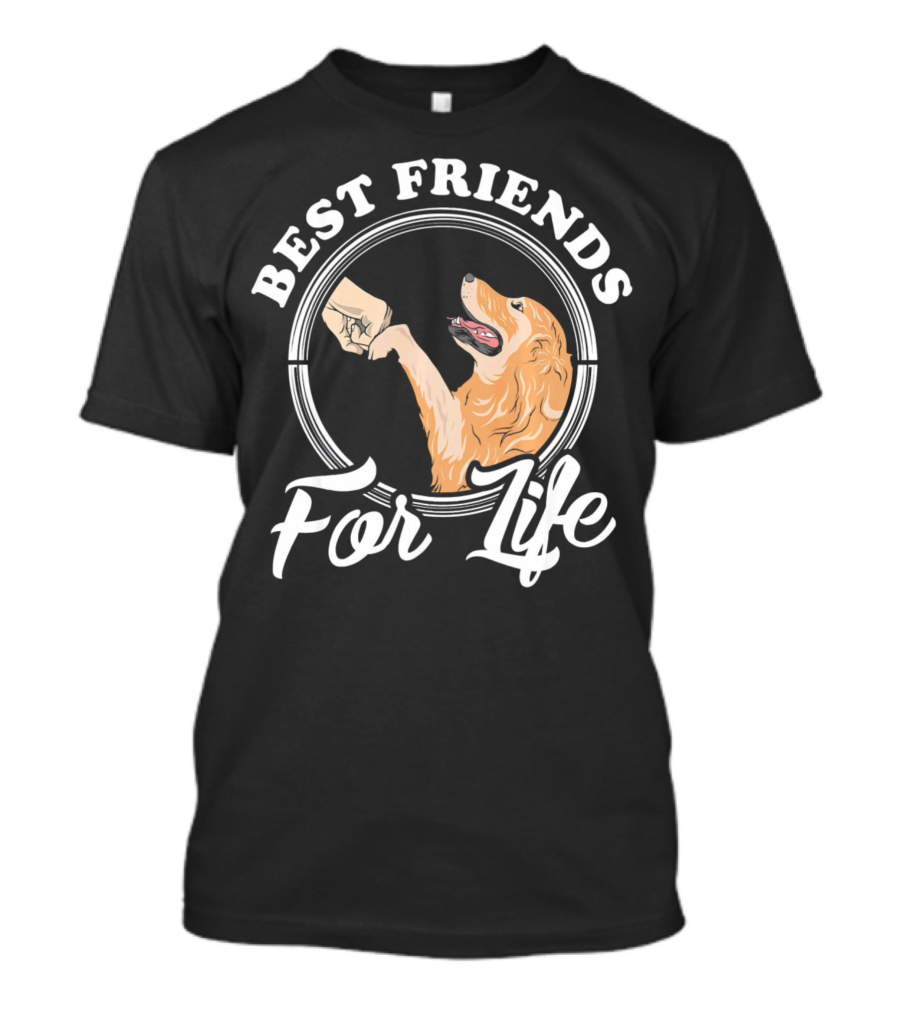 Best Friends For Life Golden Retriever Lover T-Shirt