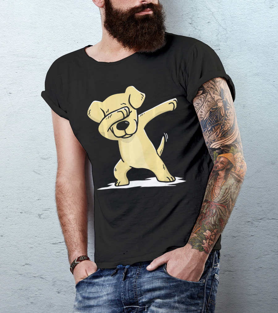 Cute Labrador Retriever Dog Dabbing Dab Dance Pose T-Shirt