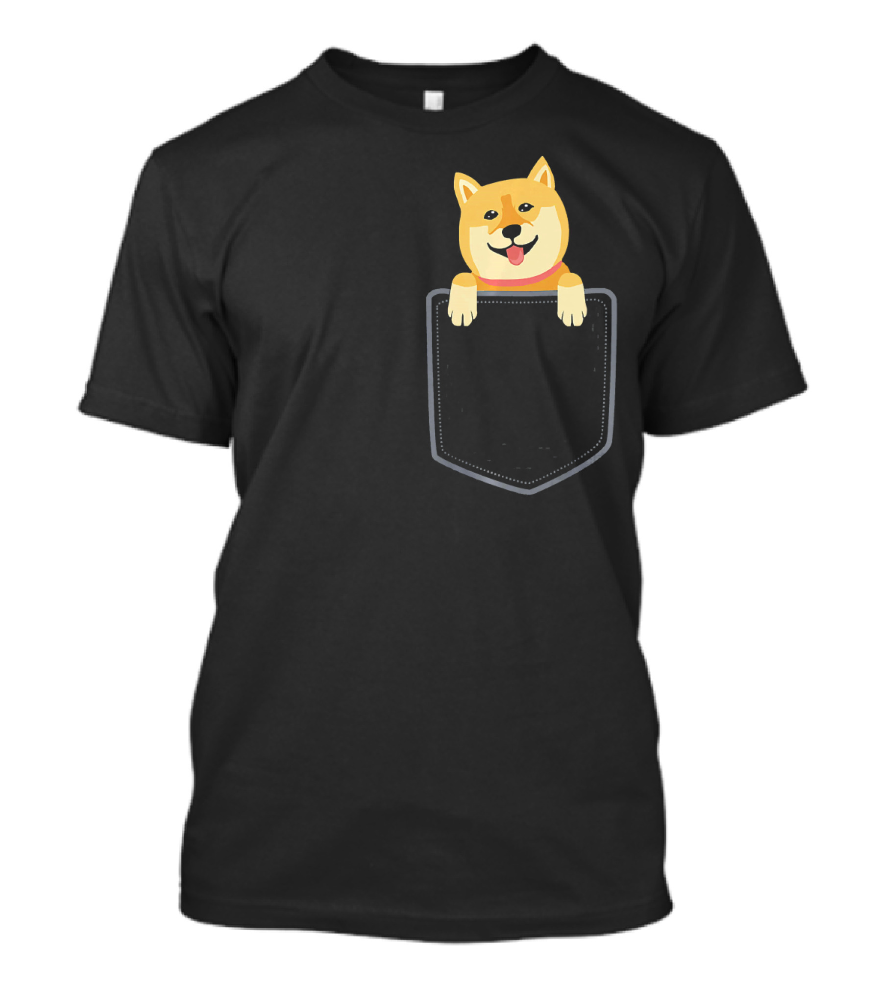 Funny Dog In Pocket Perfect For Aki Shiba Inu Pup Charm T-Shirt