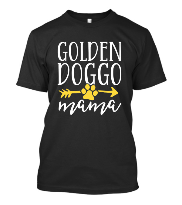 Golden Doggo Mama Paw Arrow T-Shirt
