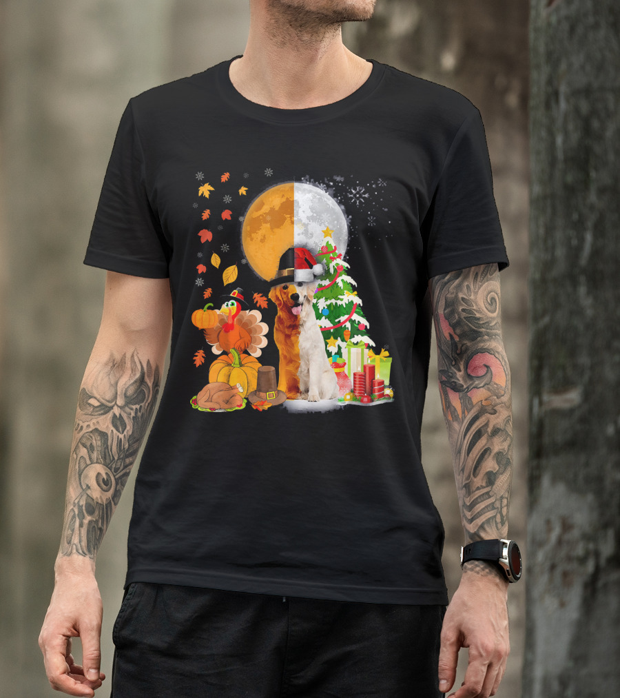 Labrador Retriever Dog Happy Thanksgiving Christmas T-Shirt