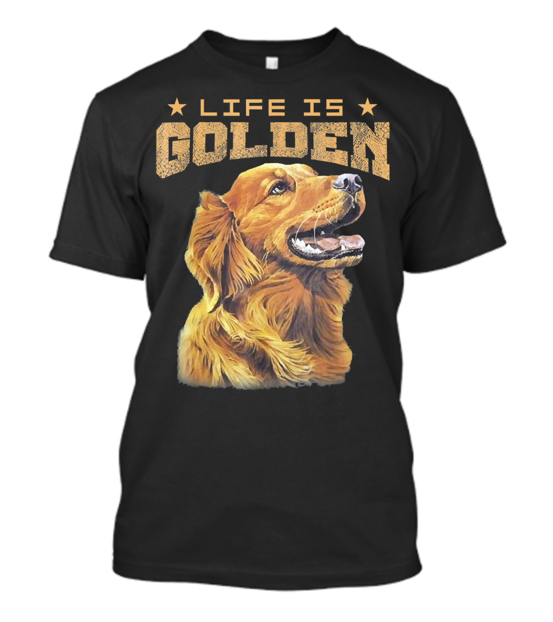 LIFE IS GOLDEN Retriever Dog T-Shirt