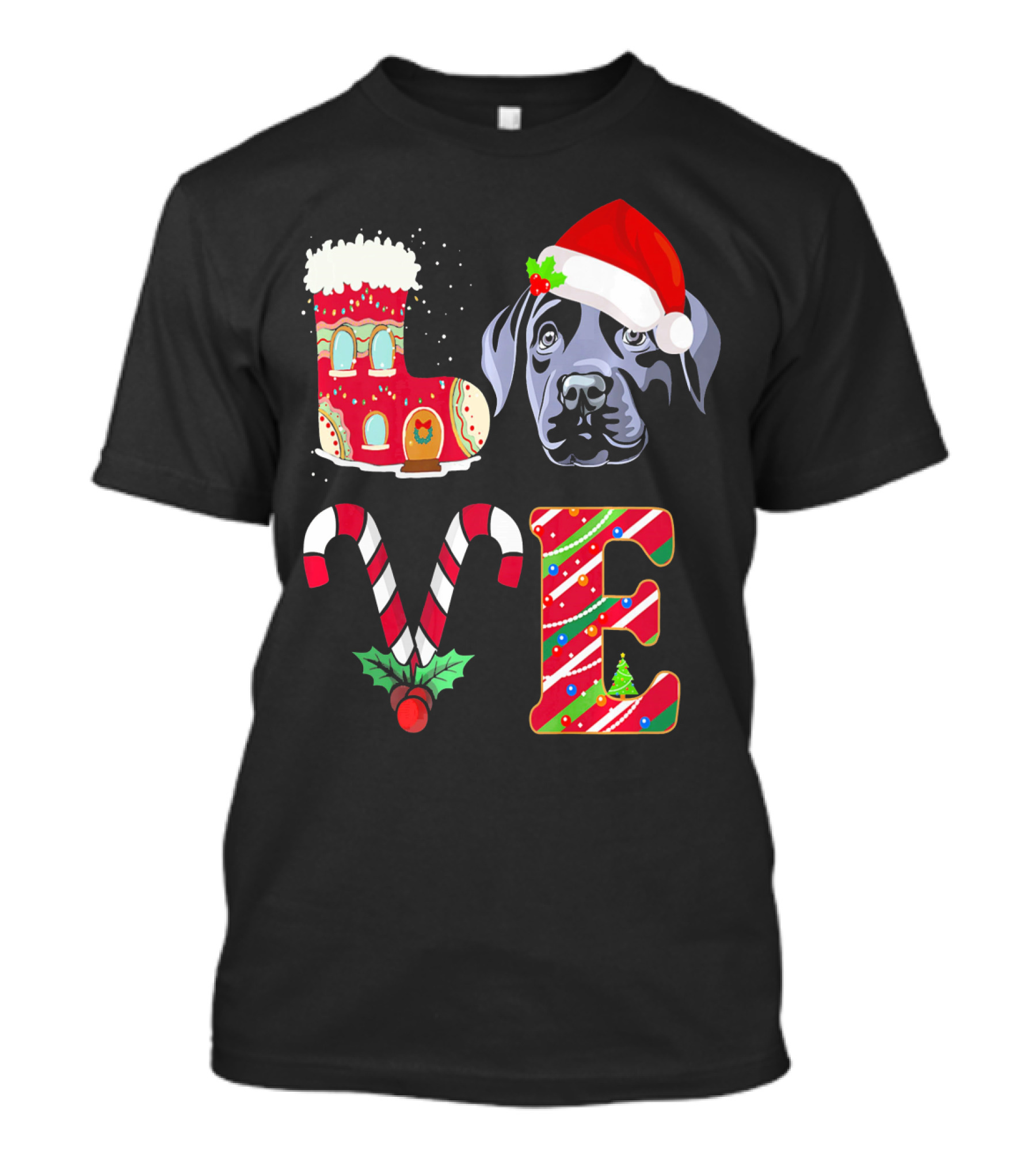 I Love My Black Labrador Christmas Joy Holistic Approach T-Shirt