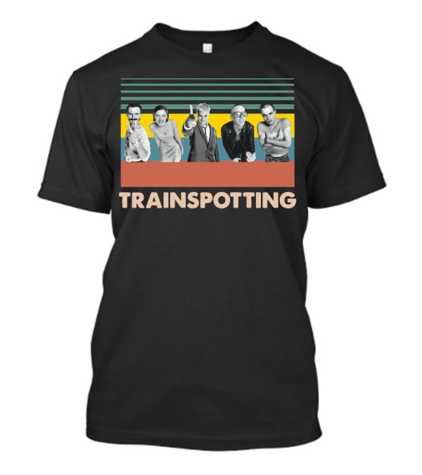Trainspotting Iconic Characters With Striped T-Shirt