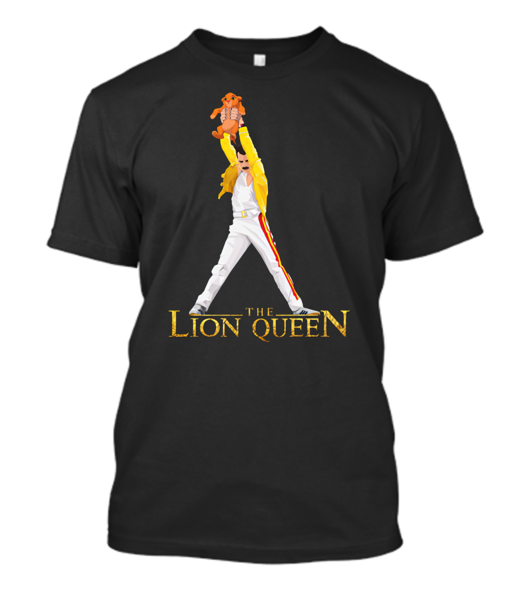 Freddie Mercury Lifting Simba In The Lion Queen T-Shirt