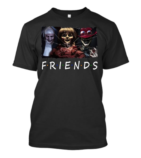 Friends The Conjuring Annabelle Valak Crooked Man Mashup T-Shirt