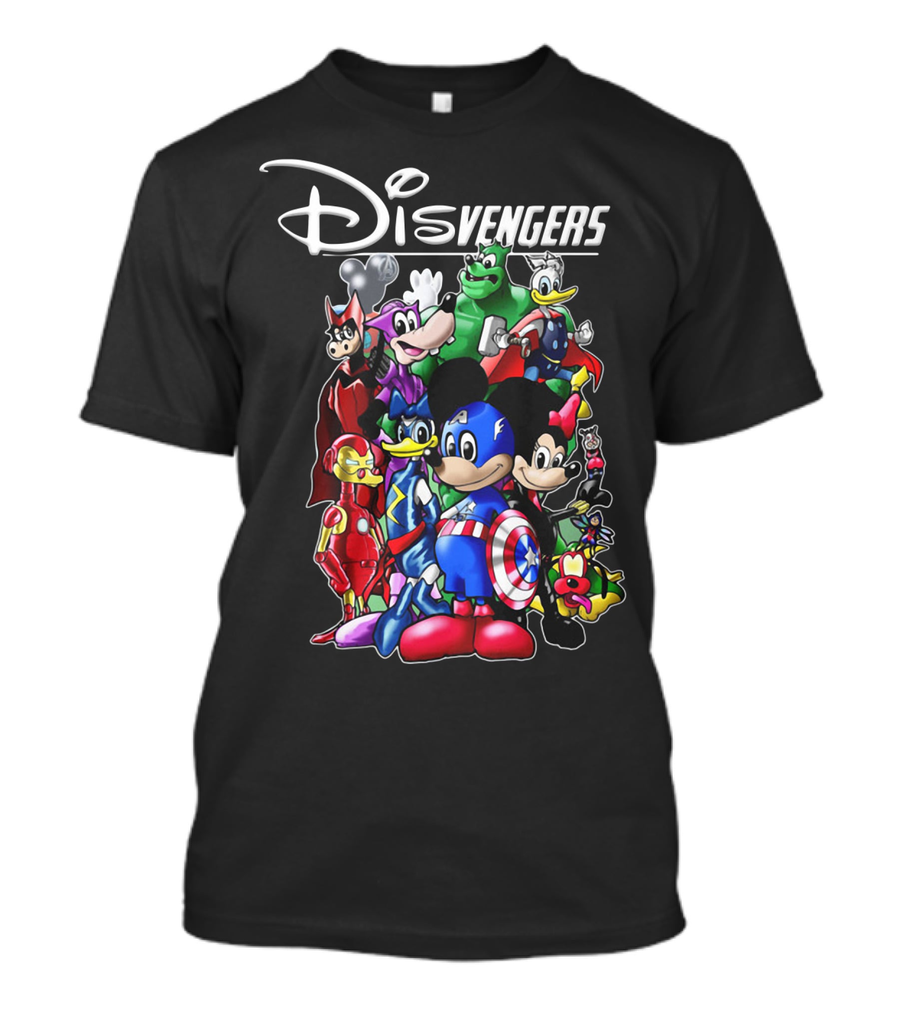 Disney Marvel Avengers Endgame Mickey Disvengers Characters T-Shirt