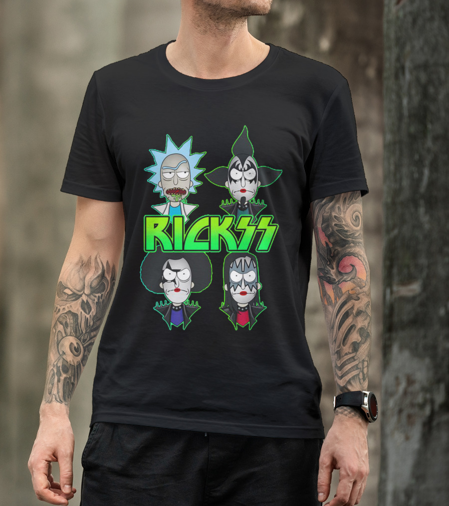 Rick And Morty KISS Band Parody Rickss T-Shirt