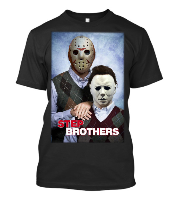 Step Brothers Jason Voorhees Michael Myers Parody Horror Comedy Mashup Classic T-Shirt