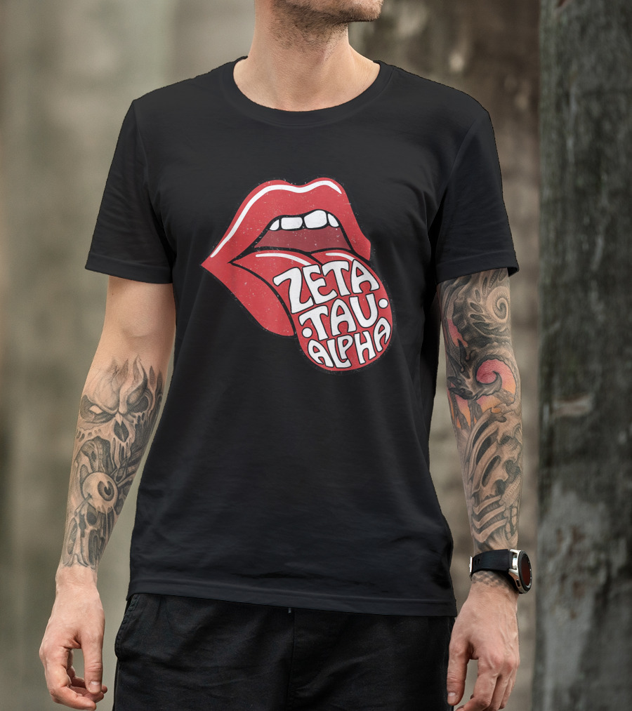 Zeta Tau Alpha Tongue Logo Pop T-Shirt