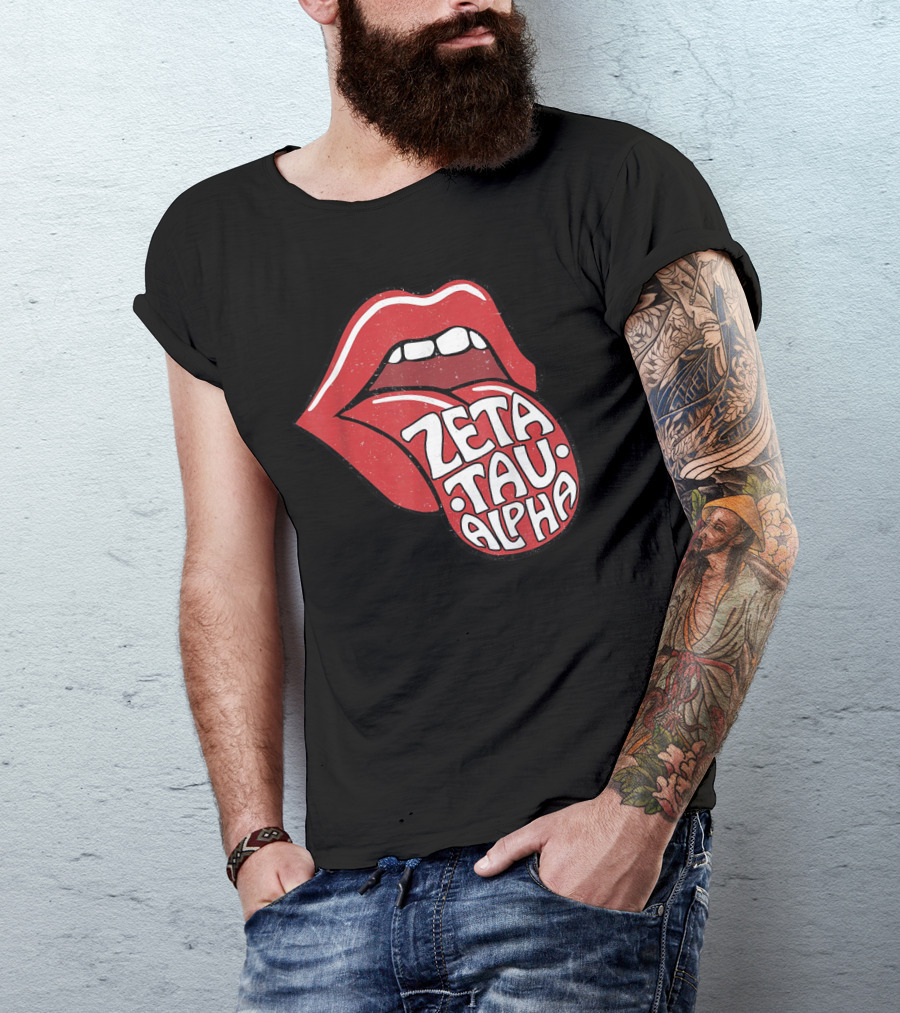 Zeta Tau Alpha Tongue Logo Pop T-Shirt