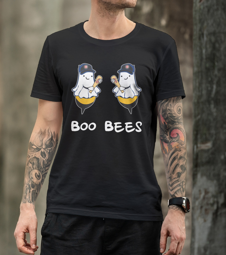 Chicago Cubs Boo Bees Ghost Baseball T-Shirt