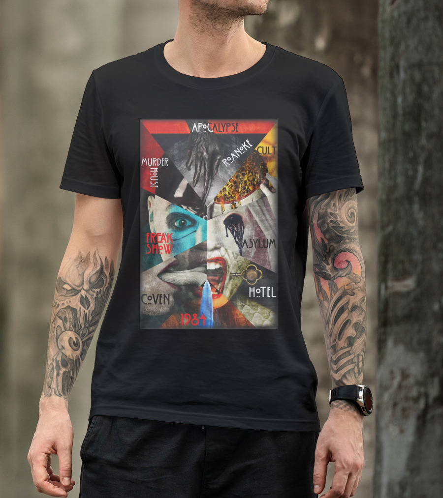 Apocalypse Roanoke Cult Murder House Freak Show Asylum Coven Hotel 1984 T-Shirt