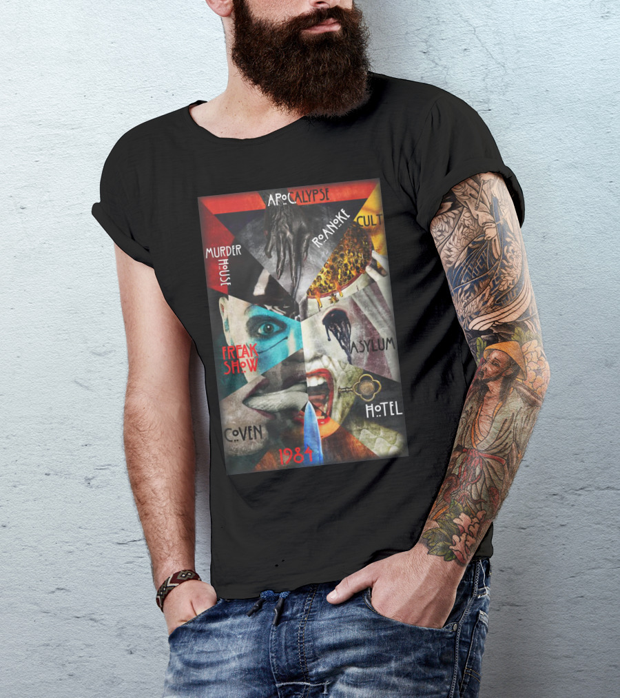 Apocalypse Roanoke Cult Murder House Freak Show Asylum Coven Hotel 1984 T-Shirt