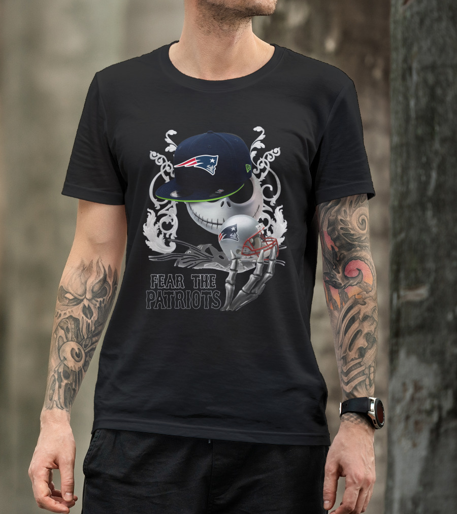 Jack Skellington Patriots Skull Fear The Patriots New Era Cap Football Helmet T-Shirt