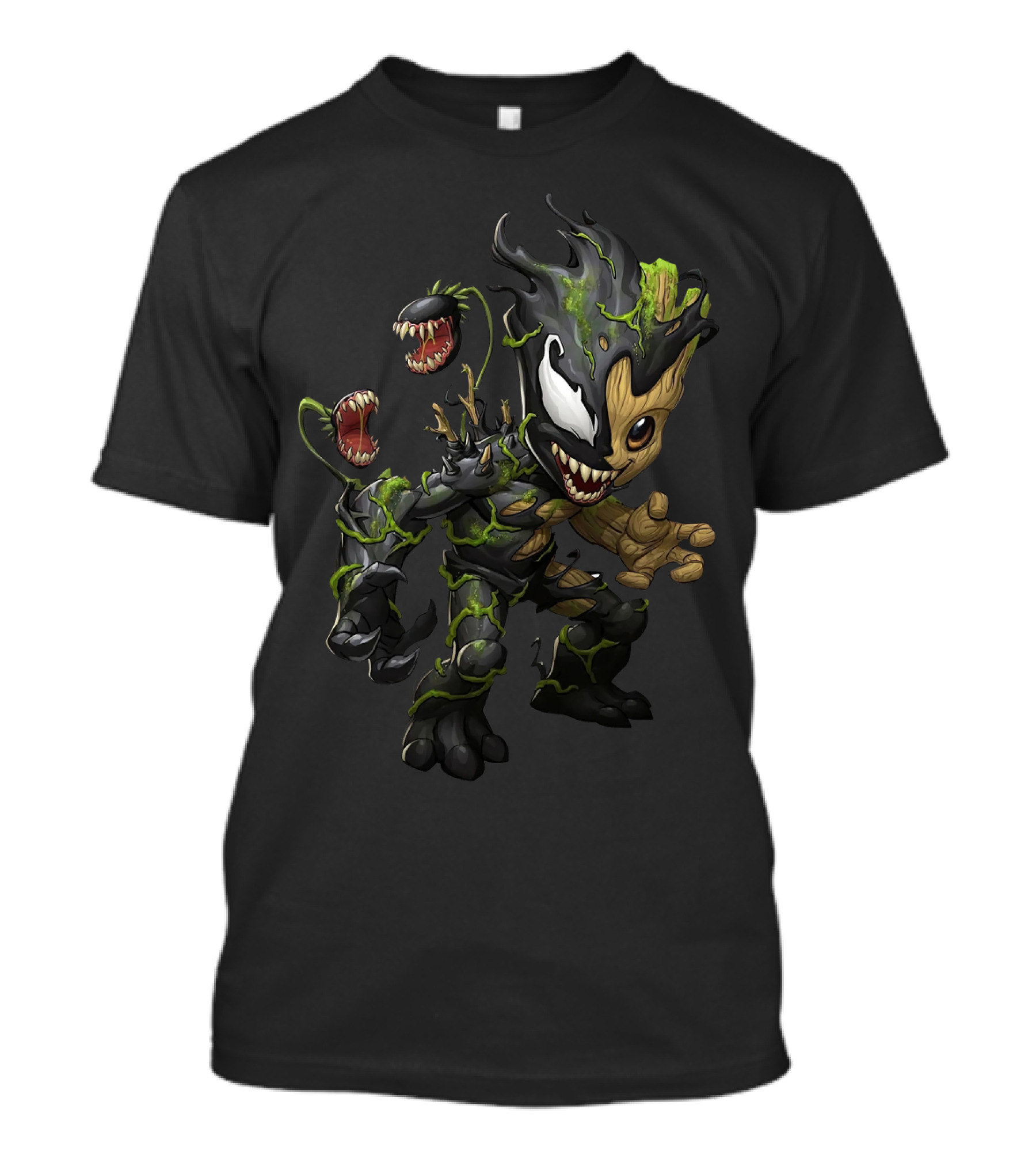 Halloween Venom Groot Monster Crossover Character T-Shirt