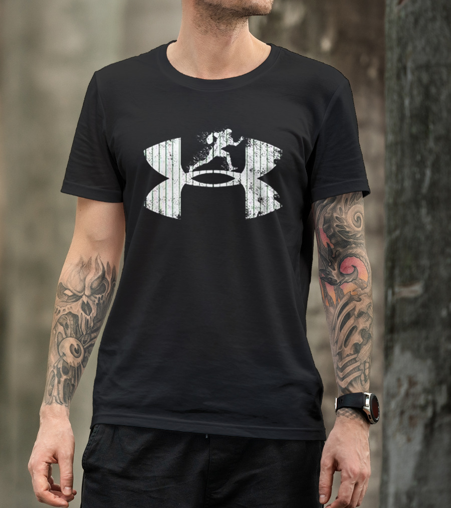 Under Armour Football Logo With Running Athlete T-Shirt