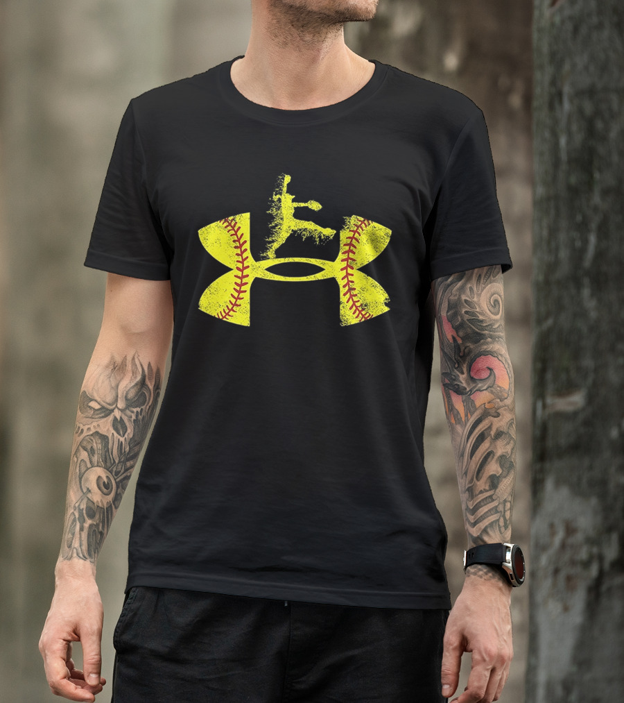 Under Armour Softball Player Jumping T-Shirt