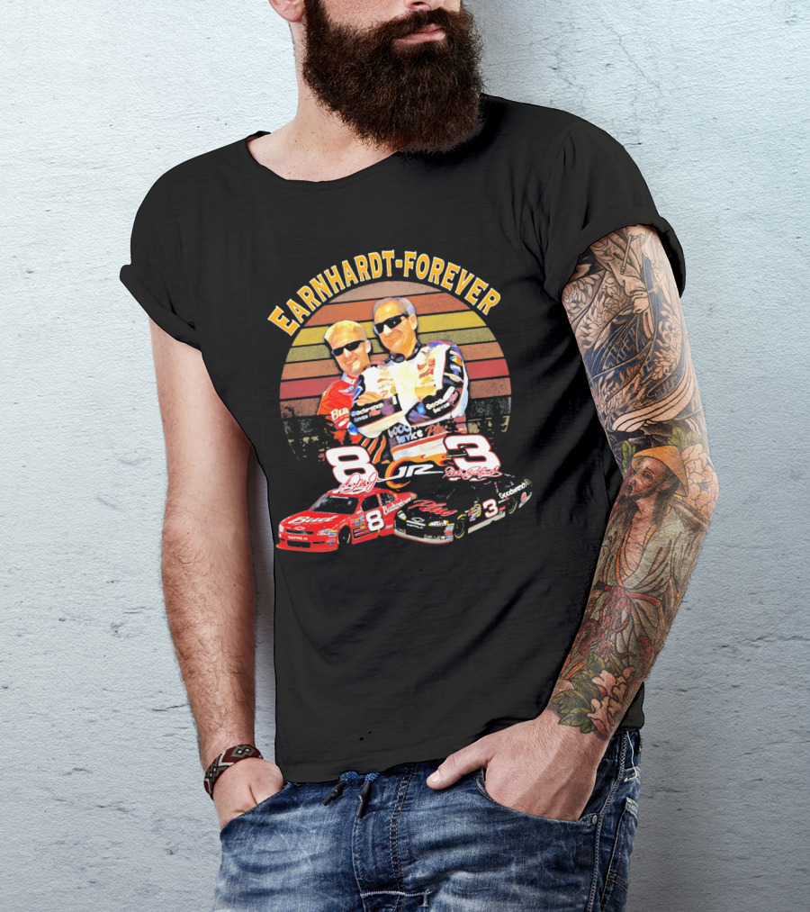 Earnhardt Forever No. 8 And 3 NASCAR Racing Legends T-Shirt