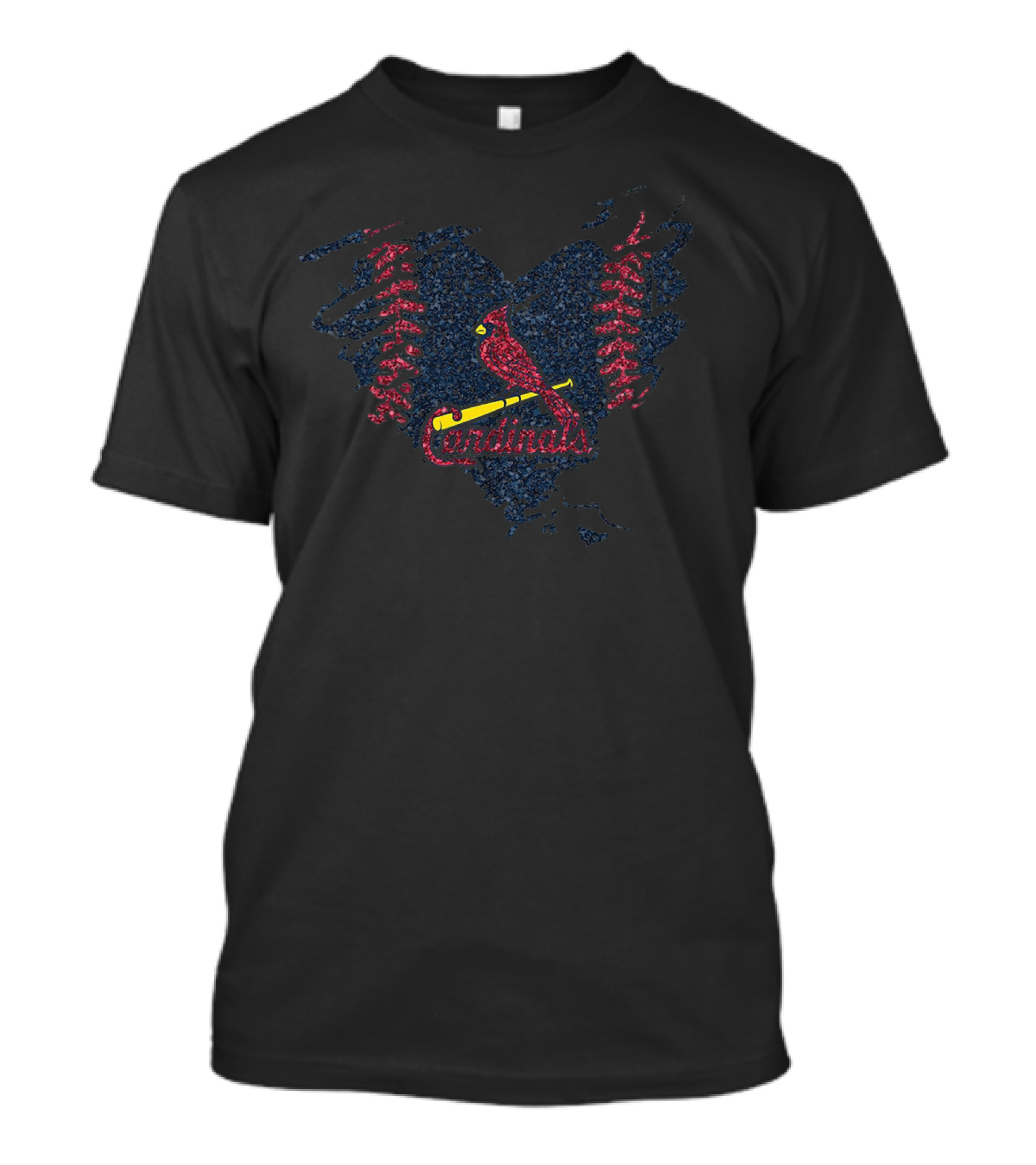 Heart Diamond Baseball St. Louis Cardinals T-Shirt