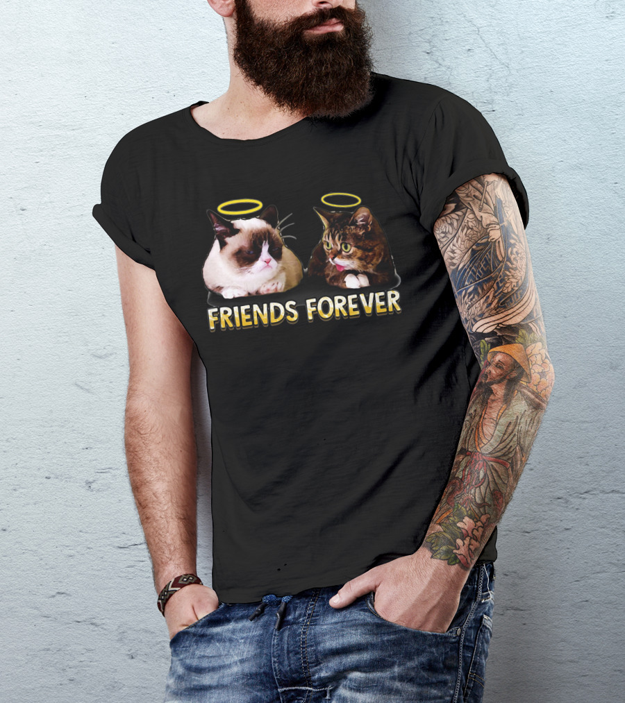 Grumpy Lil Bub Friends Forever T-Shirt