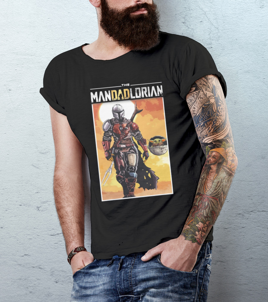 The Mandadlorian Dad Yoda The Mandalorian T-Shirt