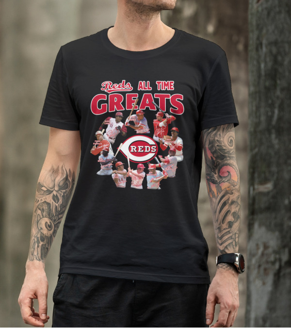 Reds All Time Greats Cincinnati Reds Legends T-Shirt