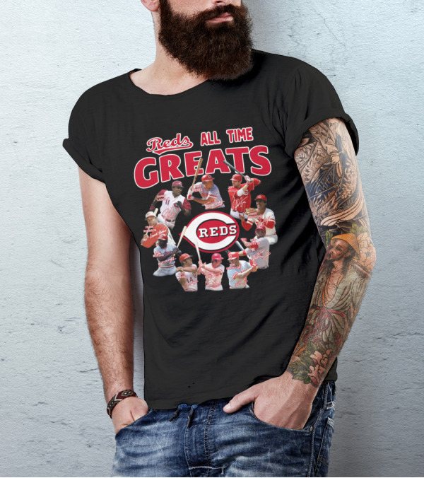 Reds All Time Greats Cincinnati Reds Legends T-Shirt