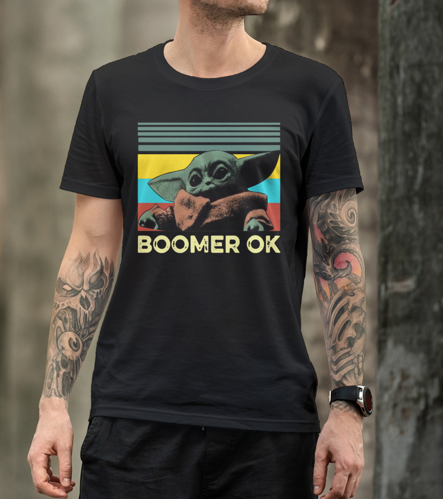 BOOMER OK RETRO BABY YODA T-Shirt