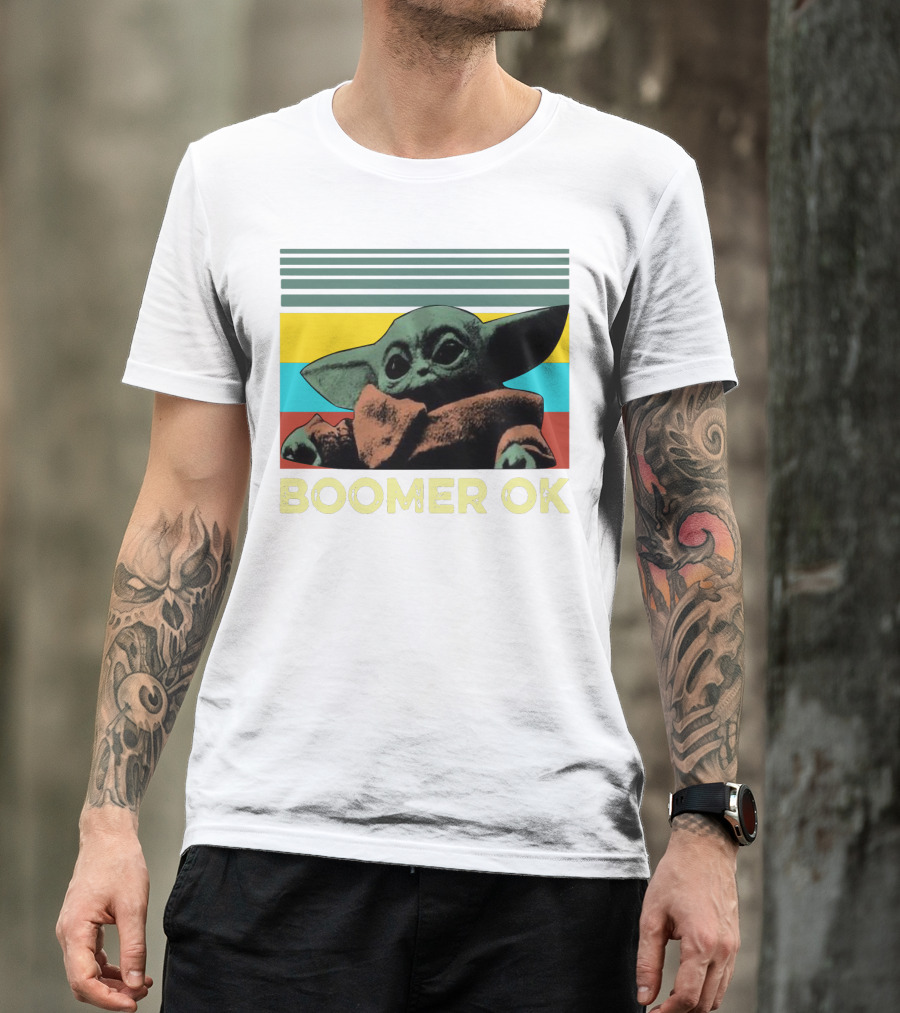 BOOMER OK RETRO BABY YODA T-Shirt