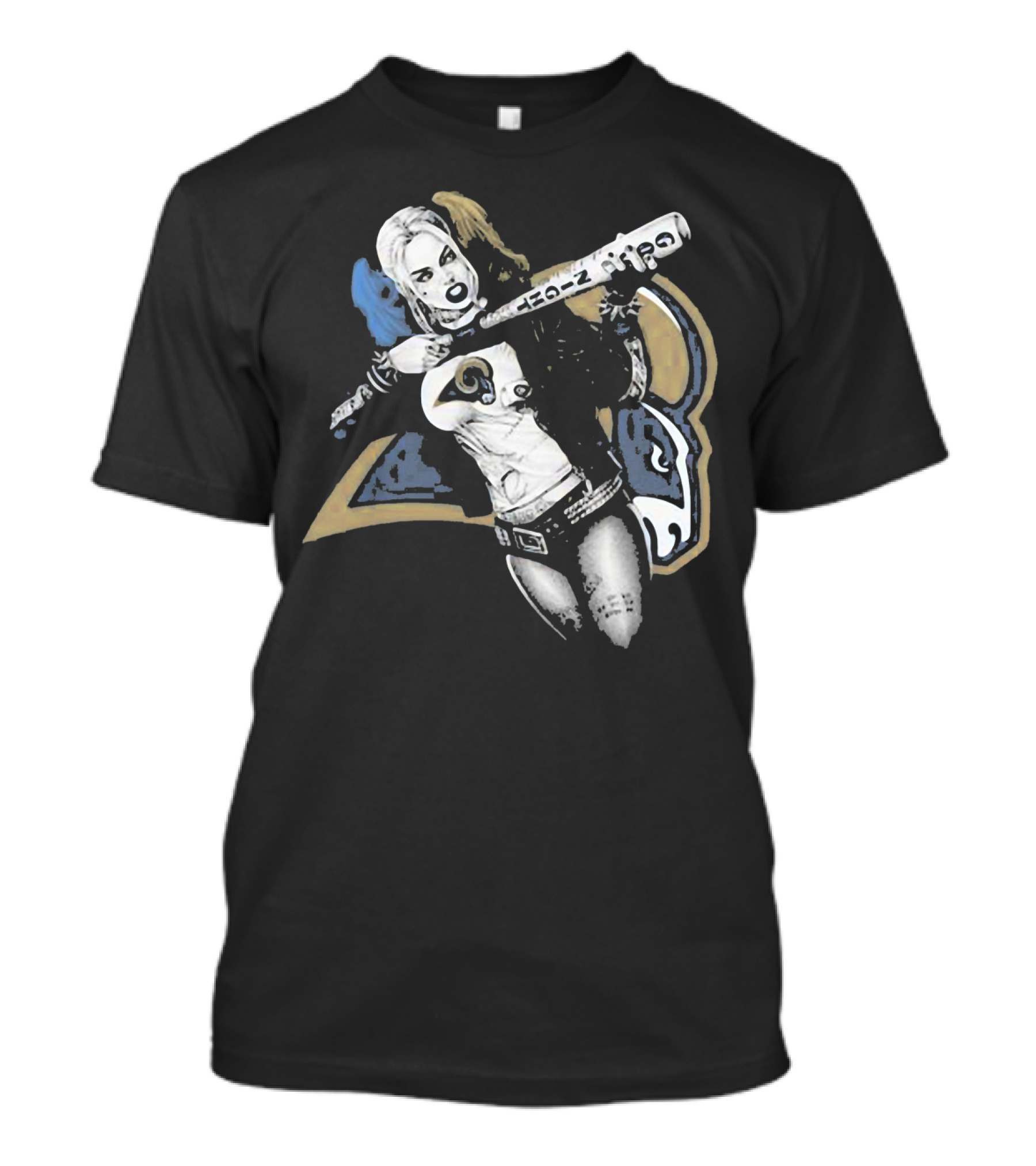 Dc Harley Quinn Rams Bat Villain Crossover T-Shirt