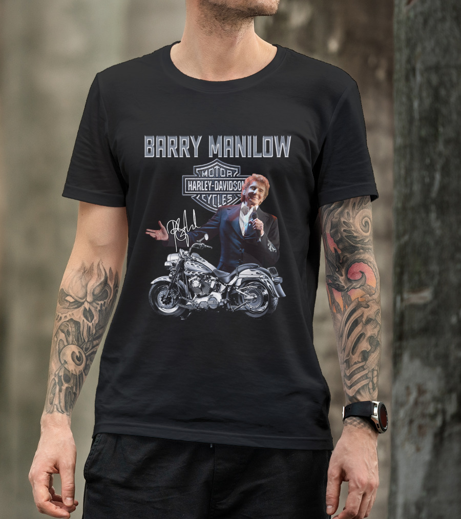 Barry Manilow Harley Davidson Motorcycles T-Shirt