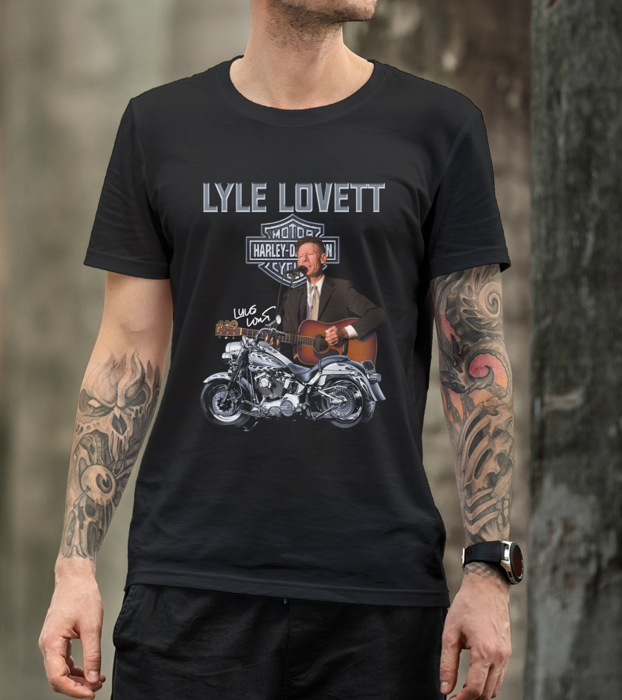 Lyle Lovett Harley Davidson Motorcycle Performance T-Shirt