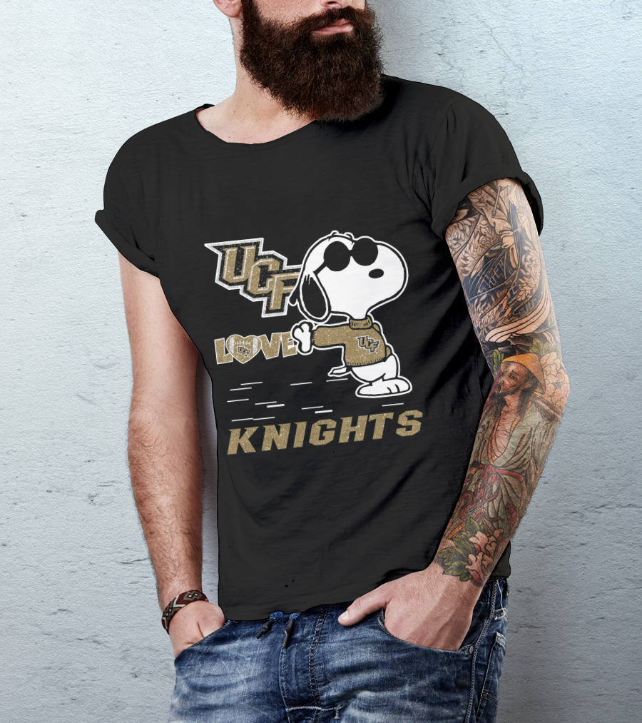 Snoopy UCF Love Knights Football T-Shirt