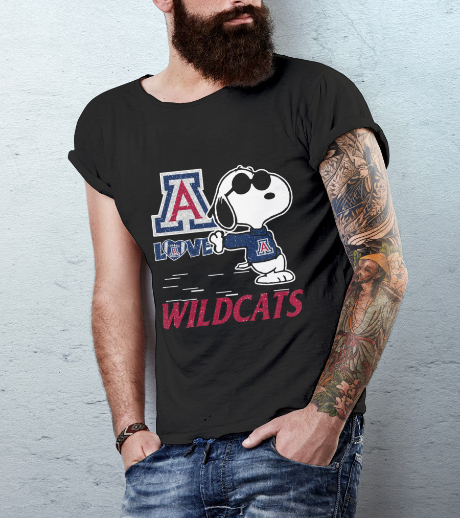 Snoopy Love Arizona Wildcats T-Shirt